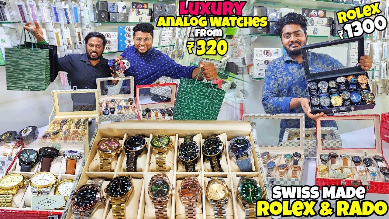 Cheapest Luxury Analog WATCHES in chennai | ₹320 முதல் Analog watches | Swiss Made Watches