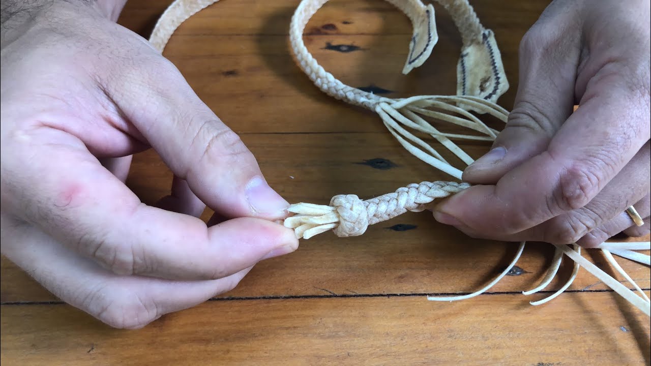 Como fazer botão em trança de 8 tentos