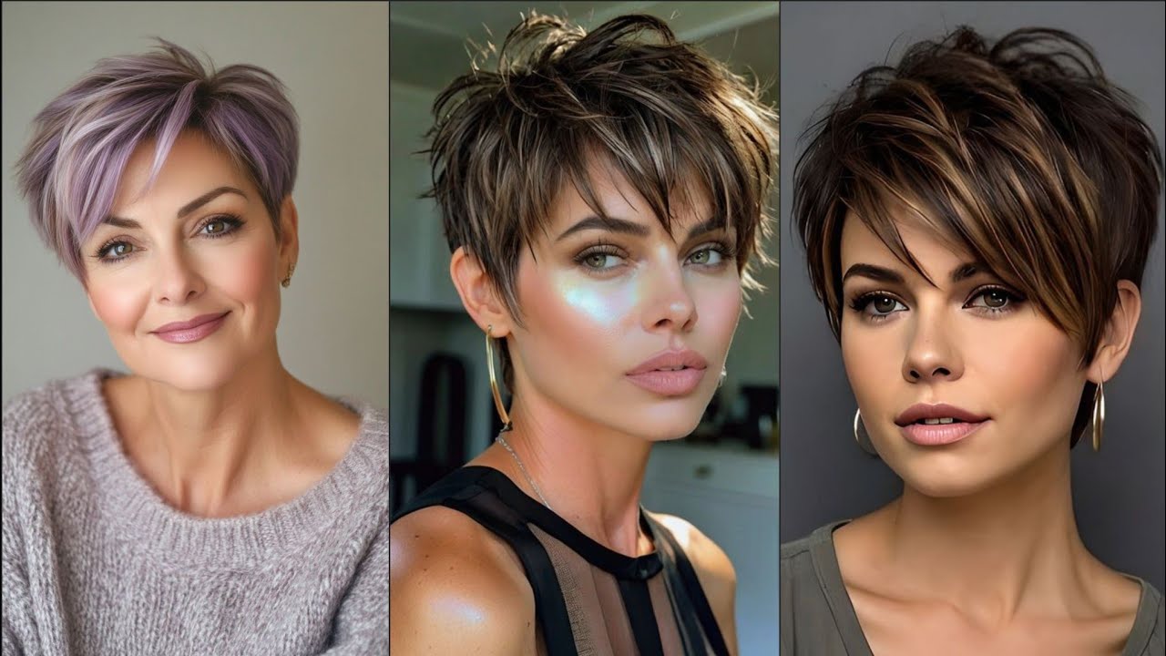 Stylish and modern short pixie haircut ideas #pixiehaircut 
