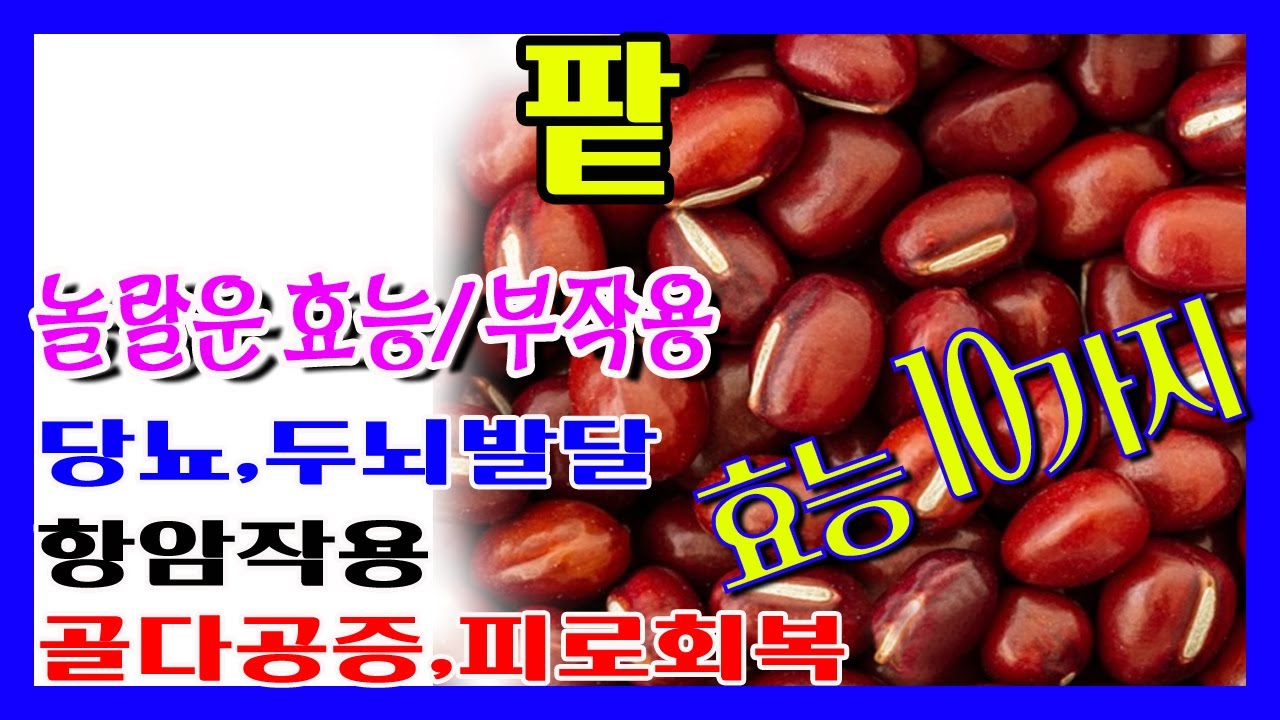 팥의 효능 10가지/부작용, 팥효능, 팥에는 탄수화물과 단백질 그리고 각종 무기질, 비타민과 사포닌성분이 풍부합니다. #팥효능 #팥의효능 #팥의효과 #팥효과 #팥부작용