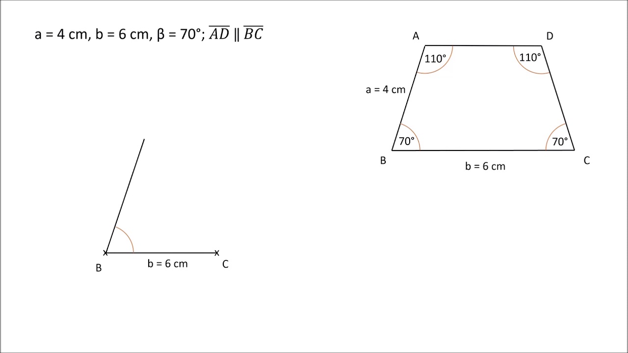 Gleichschenklige Trapeze konstruieren