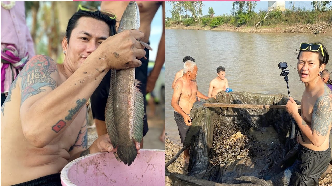 ดักเอาปลาด้วยวิธีล้อมตาข่ายเพื่อให้ปลามาอยู่อาศัยชาวบ้านเรียกว่าเอาเสือหรือเอาเยาะ