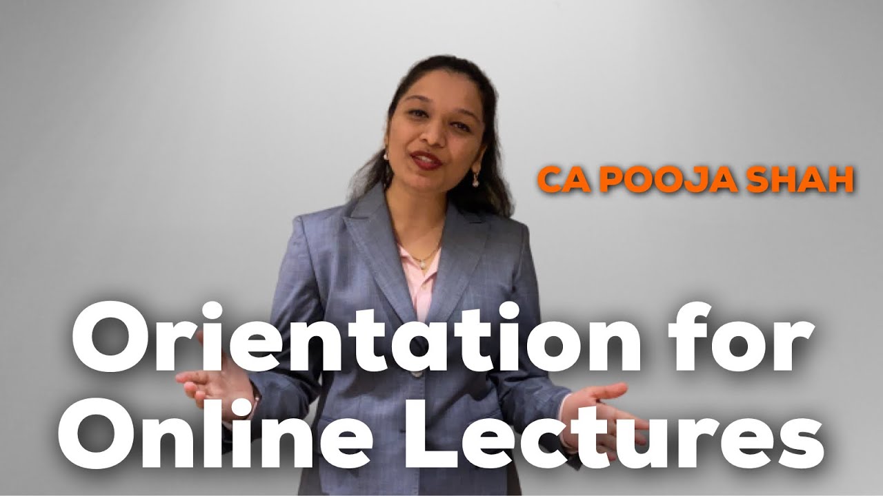 Orientation Video for Online Lectures of CA Foundation Nov 2020 (Hindi)