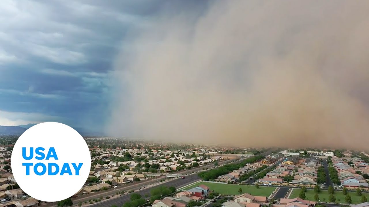 Dust storm blankets city before monsoon rains flood parts of Arizona | USA TODAY