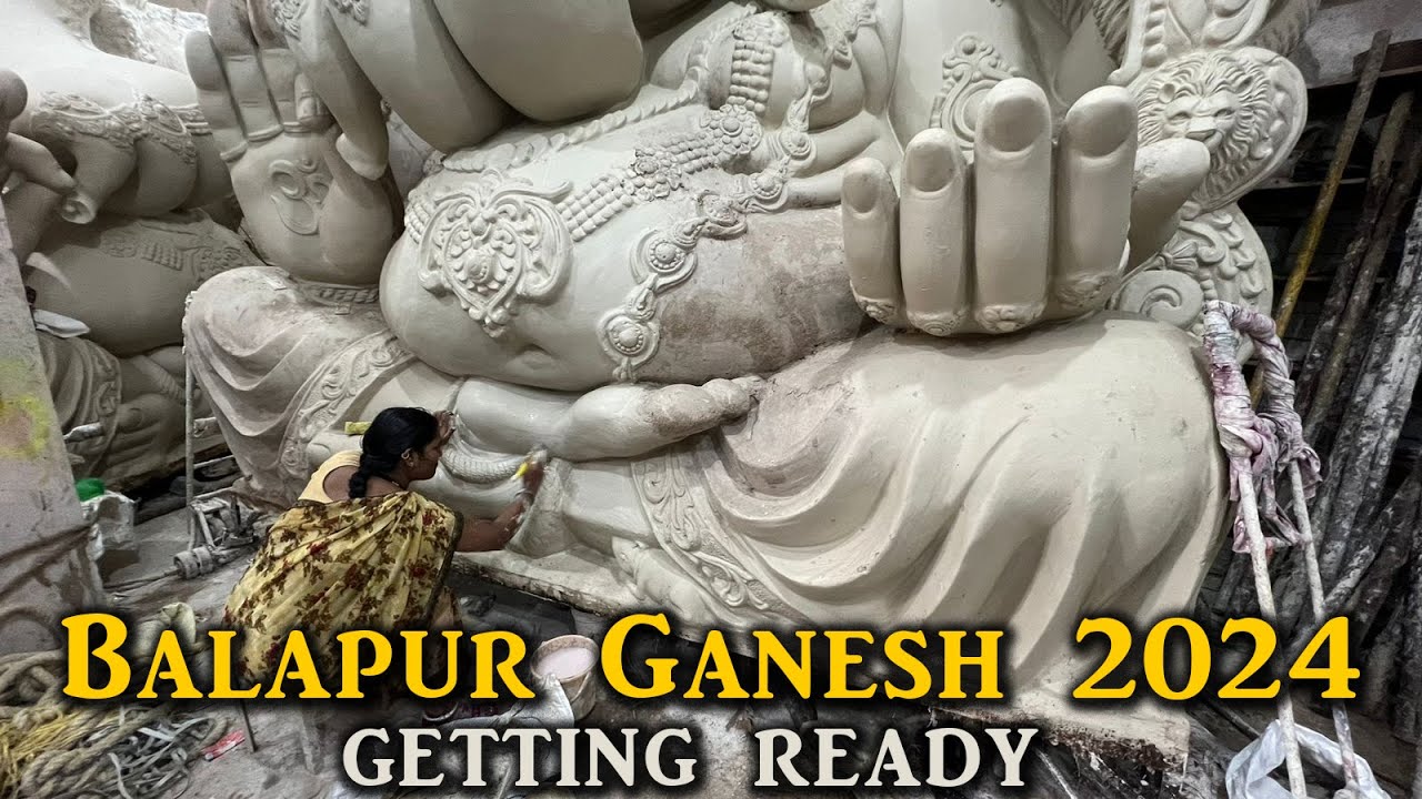 Balapur Ganesh Making 2024 | Balapur Ganesh Vlog | Dhoolpet Ganesh Idols Vlog