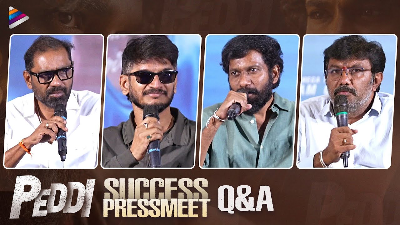 Peddi Success Press Meet Q&A | Ram Charan | Janhvi Kapoor | Anantha Sriram | Buchi Babu | TFN