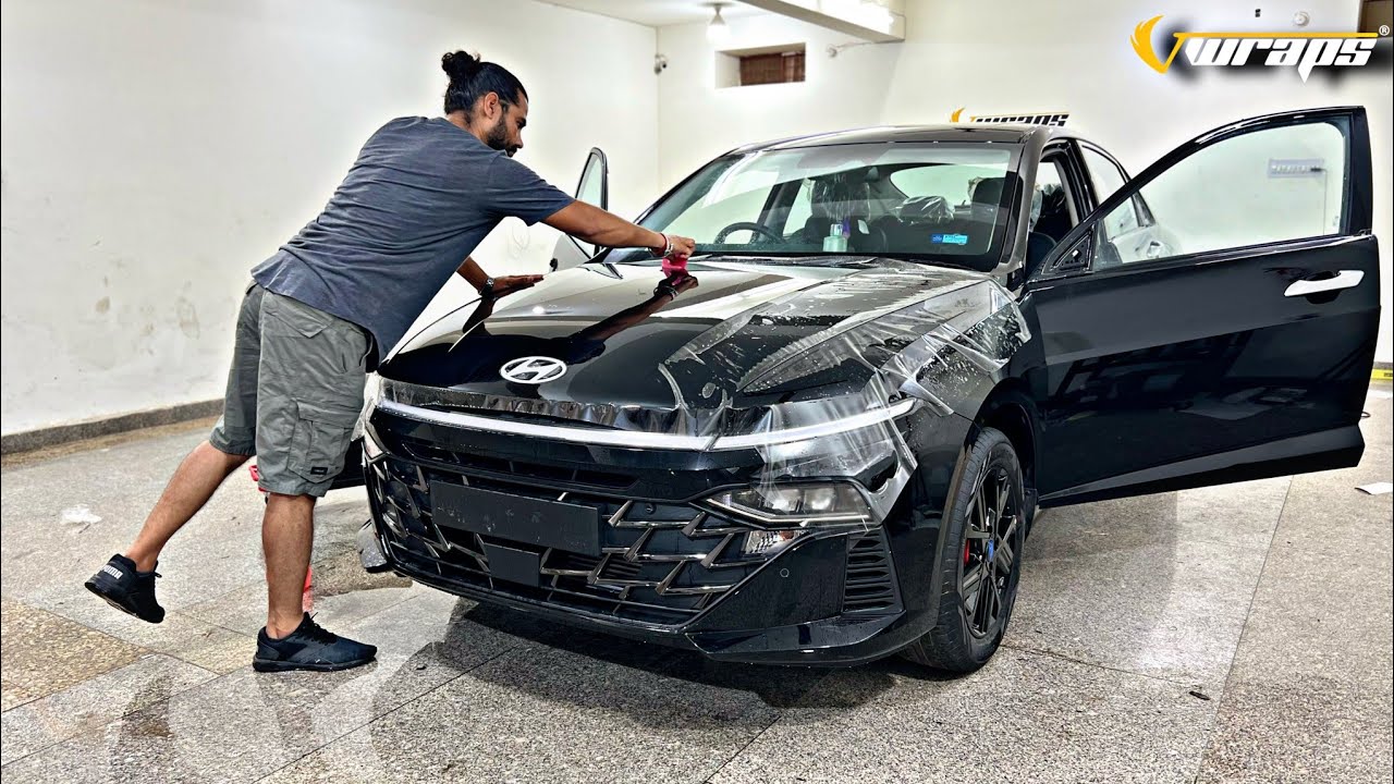 Hyundai Verna 2023 PPF Installation  /  car ppf @VwrapsSikar