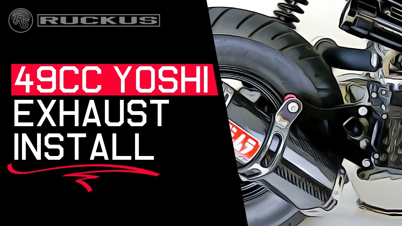 49CC HONDA RUCKUS YOSHIMURA EXHAUST INSTALL