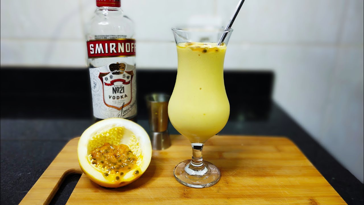 Caipifruta de maracujá