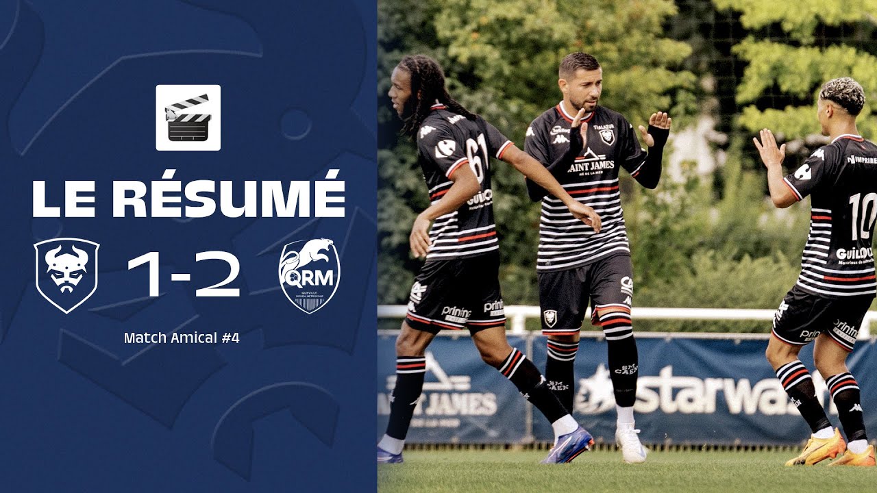 Le résumé de SMCaen 1-2 Quevilly RM (match amical du 27 Juillet 2024)