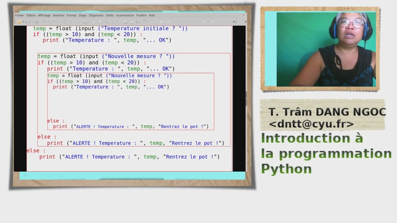Introduction à la programmation Python 4a : Boucle while