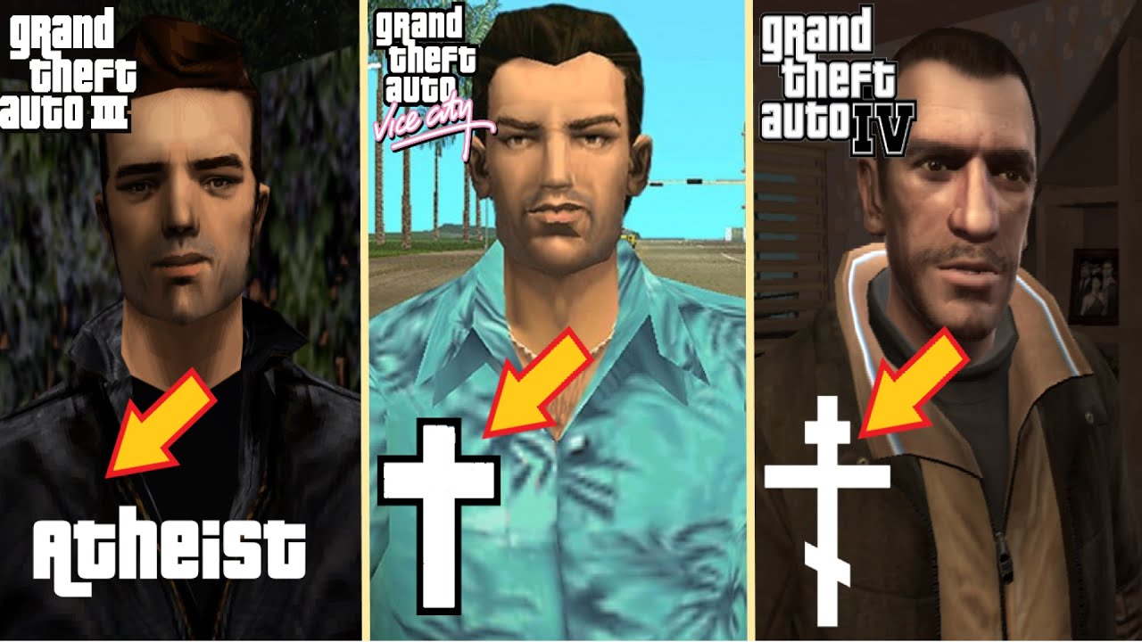 Evolution of GTA PROTAGONISTS Religions over the years | GTA Main Characters Comparison