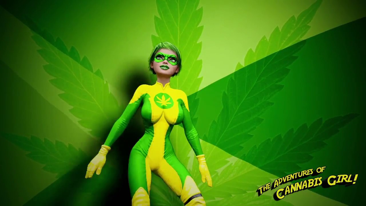 Adventures of Cannabis Girl - 3D Render Test- Dance Jiggle Deformer