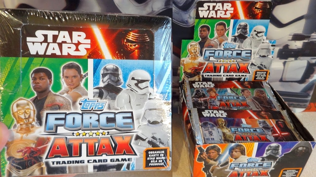 Star Wars TOPPS Force Attax 50 Booster Box Force Awakens Cards Series 1