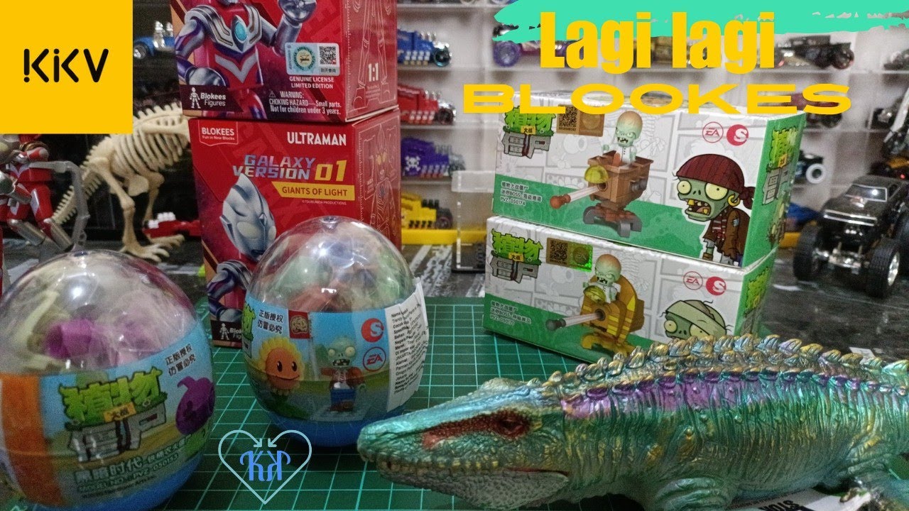 KKV Indonesia | Borong mainan blokees ultraman vol 1 dan plant vs zombie | REVIEW