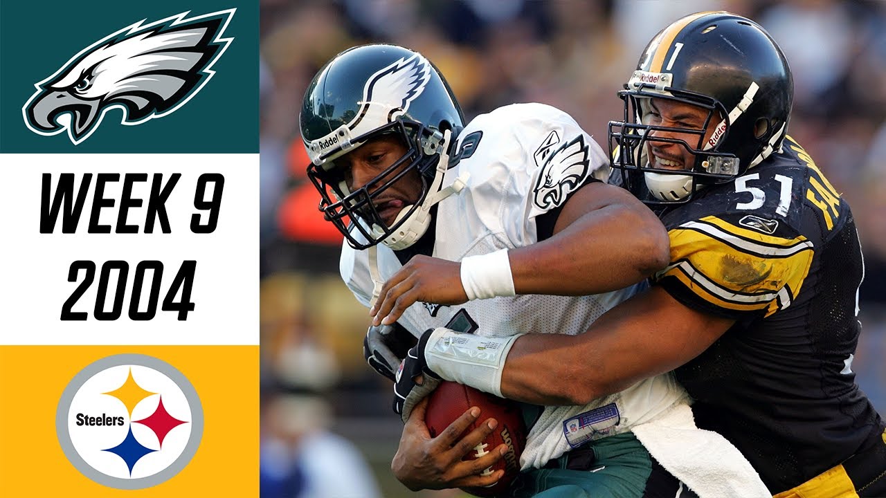 Eagles vs Steelers 2004 Week 9 (Full Game)