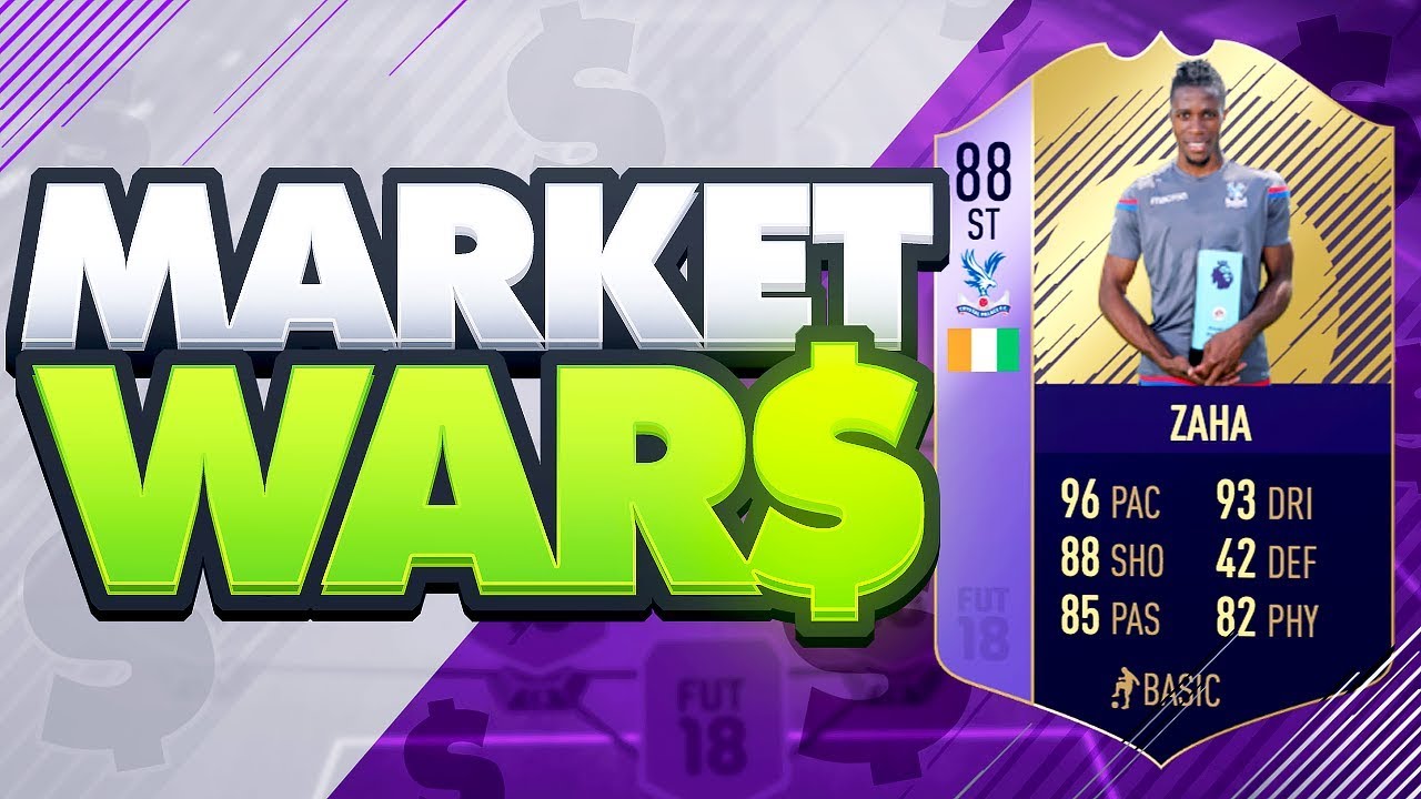 FIFA 18 MARKET WARS!!! PLAYER OF THE MONTH ZAHA!! Vs Oakel