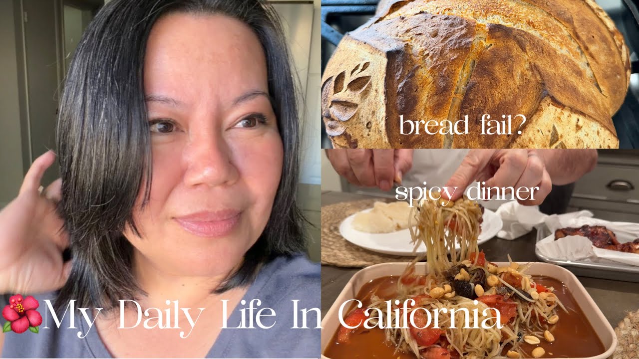 🌶️ Making Spicy Lao Papaya Salad, Finding Me Time, Magazines & Bread 🌺 My Daily Life In California