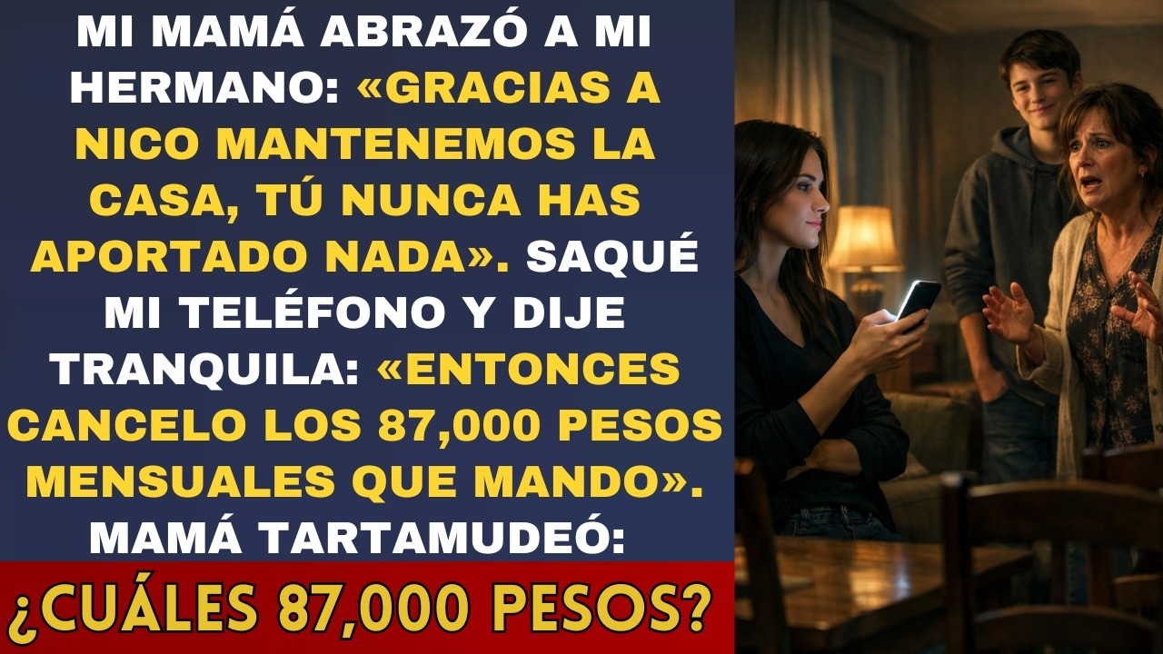MI MAMÁ ABRAZÓ A MI HERMANO: 