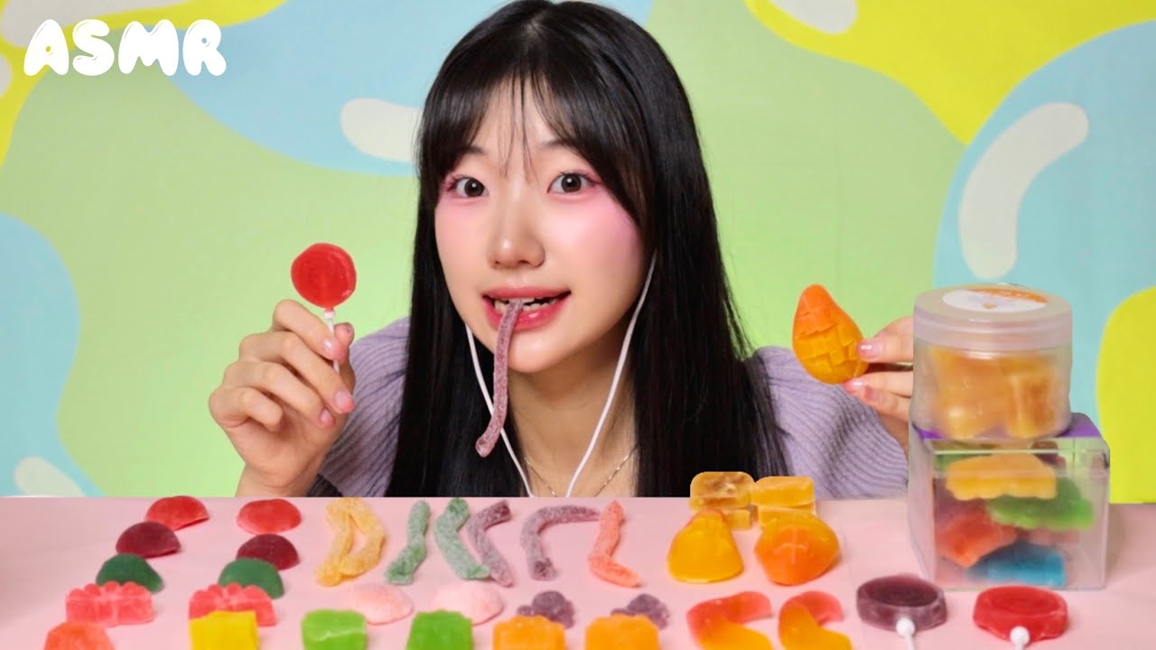 젤리 쿨타임 돌았다🤤 고체 수제젤리 5만원어치 먹방 ASMR eating sound