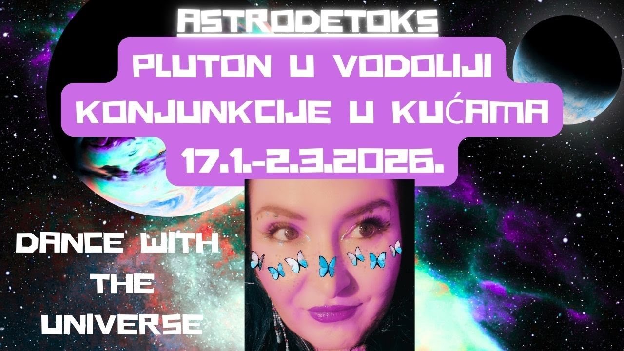 Pluton u Vodoliji u kućama 17.1.-2.3.26. DANCE WITH THE UNIVERSE