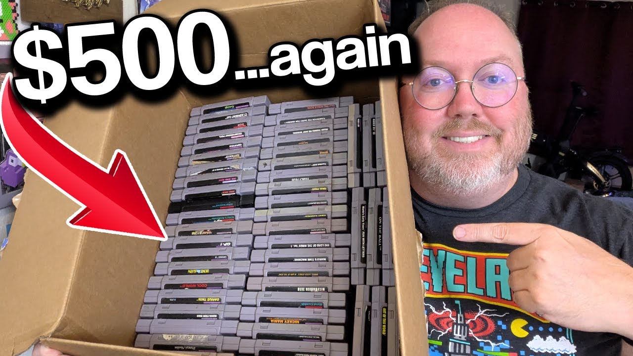 This $500 Mystery Box of SNES Games was Full of Classics