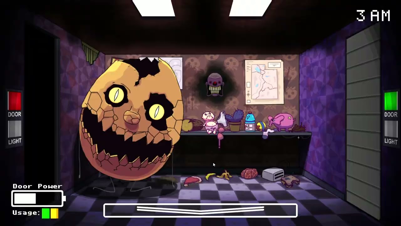 One Night at Flumpty's Shelleggtion hard boild mode with Eysour enabled, and hallutionations.
