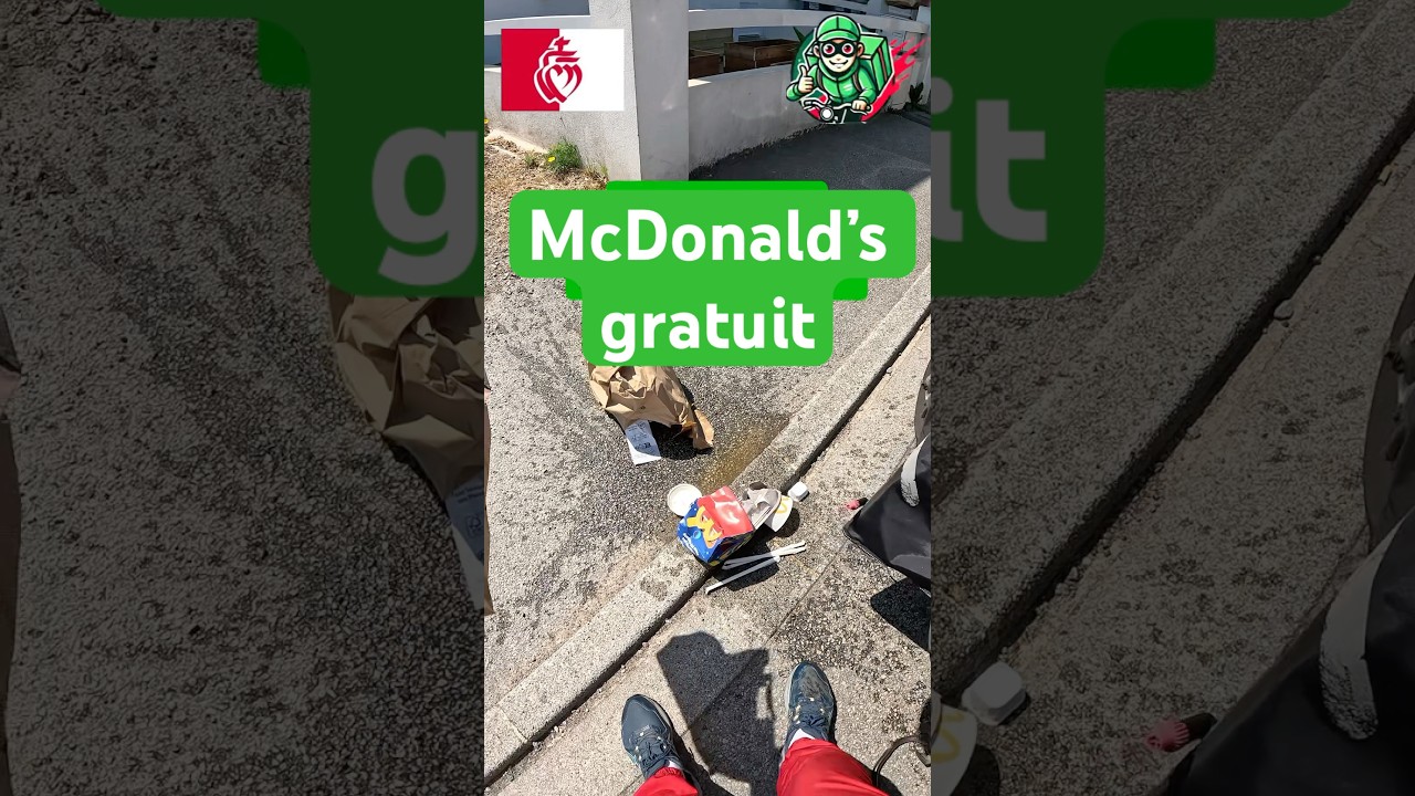 McDo gratuit.. #livreur #ubereats #deliveroo #delicity #livraison