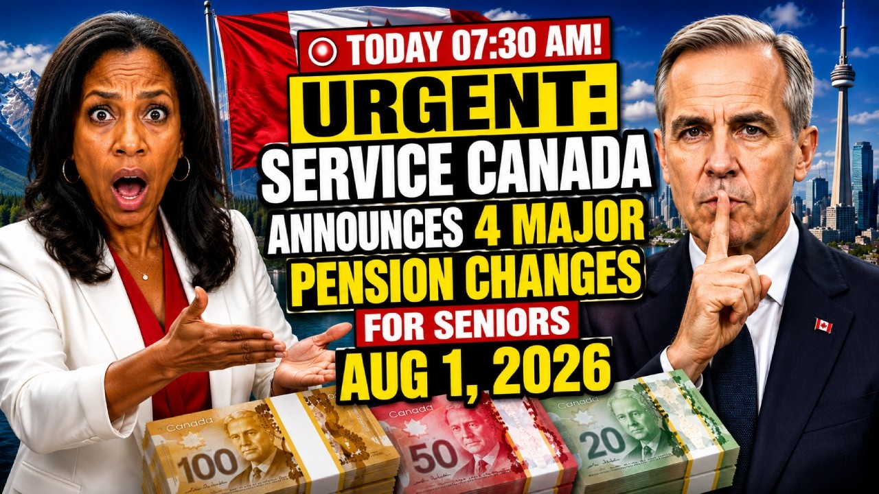 🔴 TODAY 07:30 AM! URGENT: Service Canada Announces 4 Major Pension Changes for Seniors Aug 1, 2026