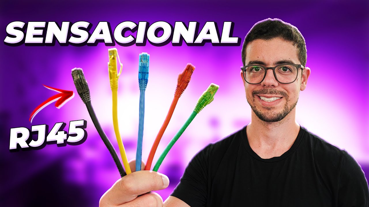 FIZ O MELHOR CABO DE REDE PERSONALIZADO COM RJ45 COLORIDO!