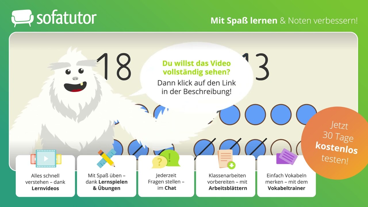 Rechentipps – Minusaufgaben (1) einfach erklärt – Mathematik 2. & 3. Klasse