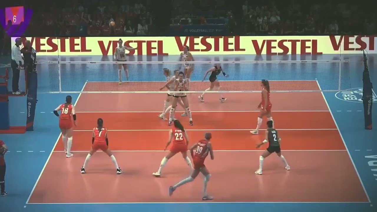 Britt Rampelberg - Turkey vs Belgium All Actions VNL 2022