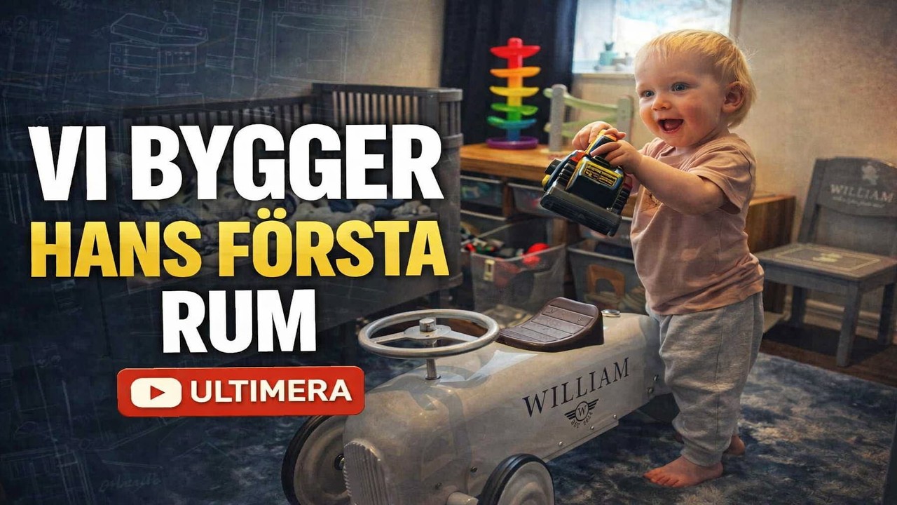 Äntligen klart – vi gjorde i ordning Williams första rum