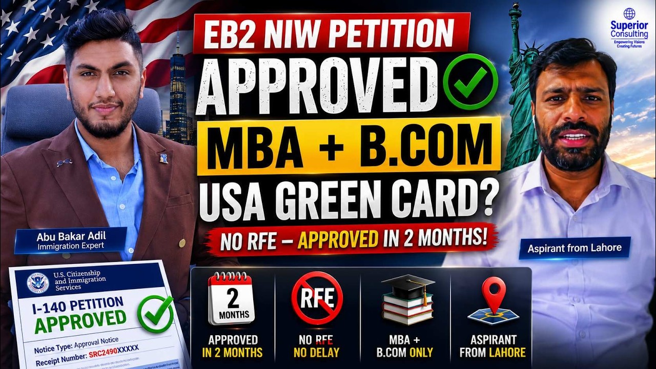 CONSTRUCTION ENTREPRENEUR USA EB-2 NIW CASE APPROVED | NO RFE | SUPERIOR SUCCESS STORIES