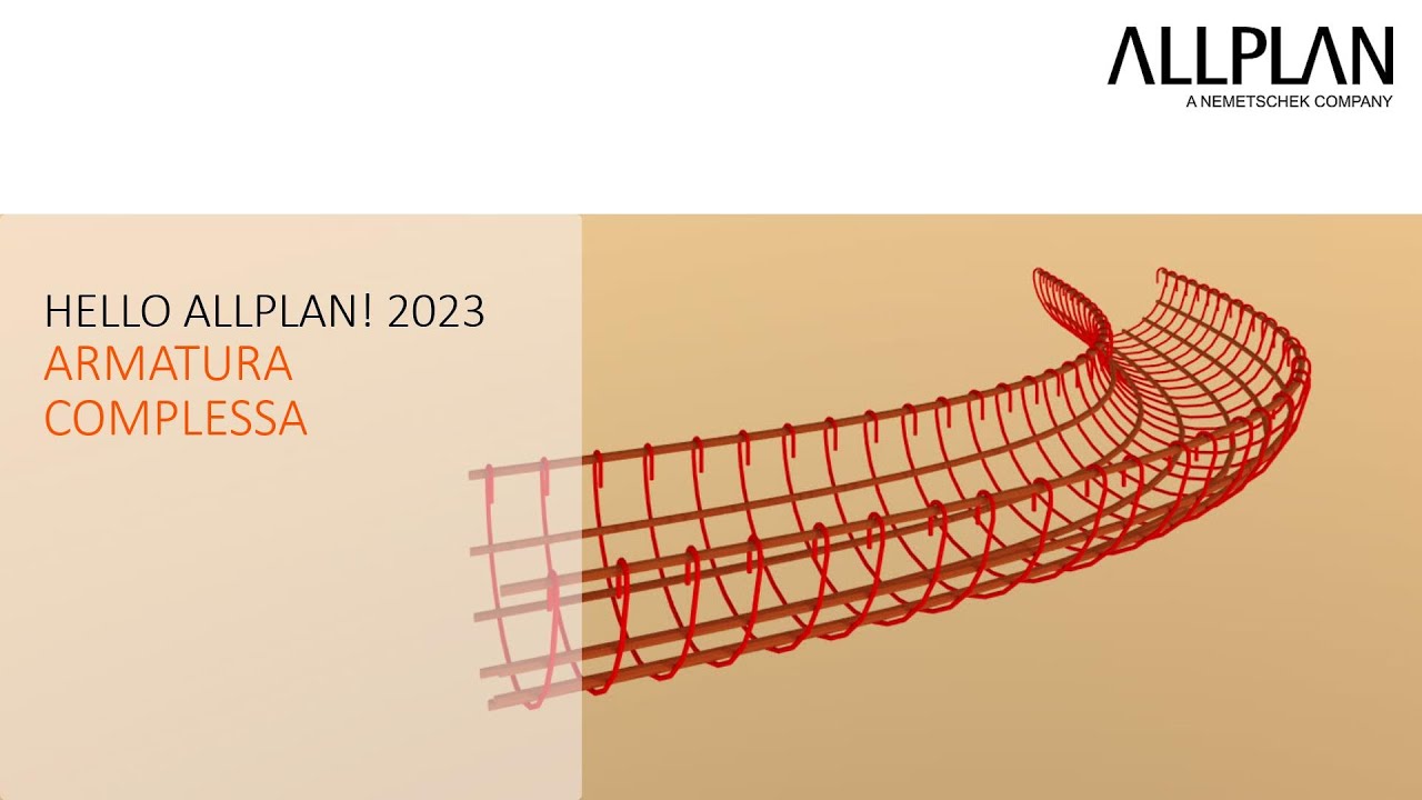 Hello Allplan 2023 - Armatura complessa