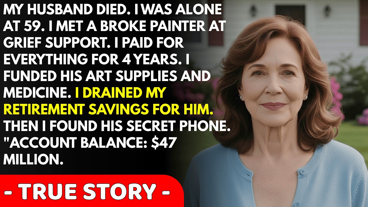 The broke painter I married after my husband died was a millionaire - I disco...