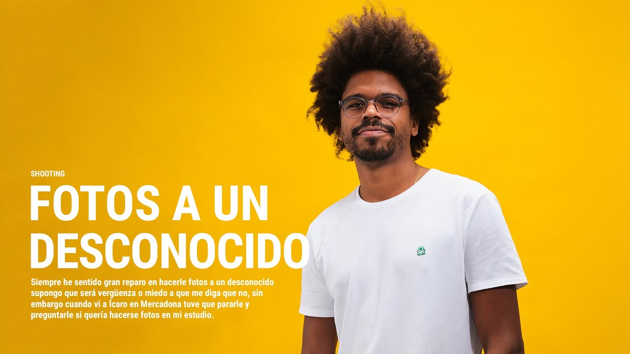 Conozco a un modelo en el supermercado y le pido hacer retratos de estudio