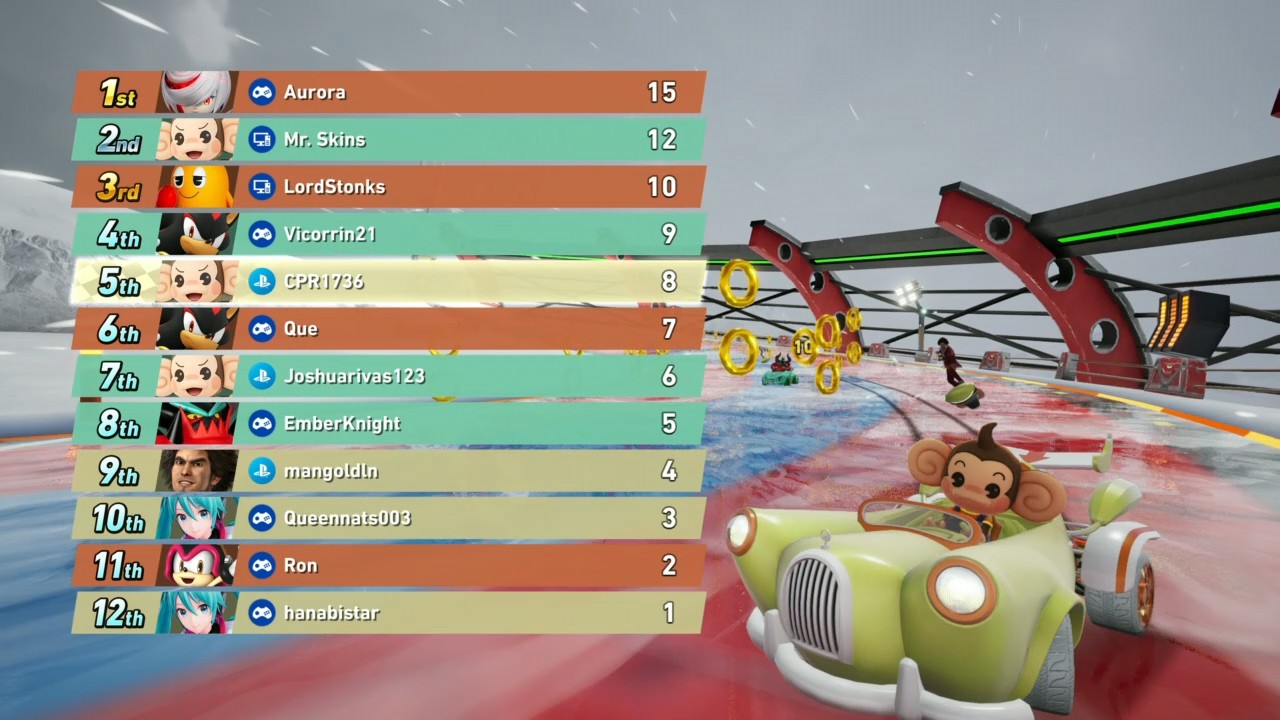 Sonic Racing: CrossWorlds: Online Session #18 (AiAi Fest., 14 Races)