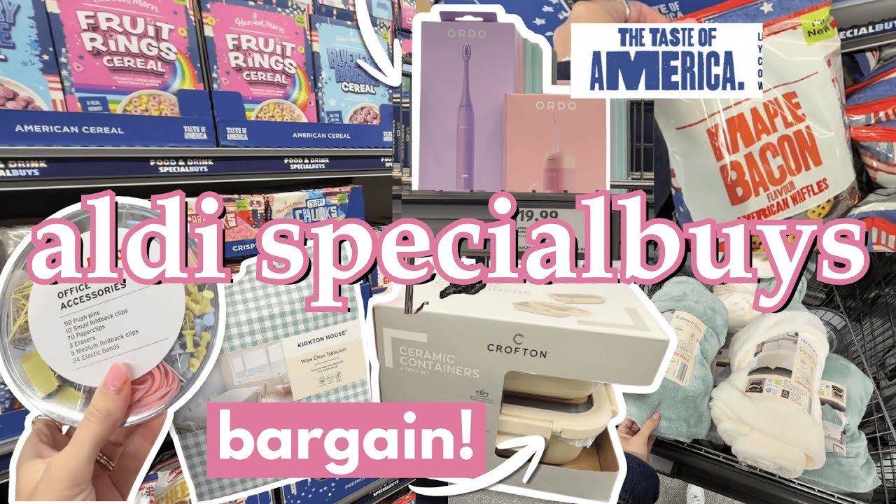 Aldi Specialbuys (SPOILER: they had some great bargs!!) Homeware & Taste of America NEW IN Jan