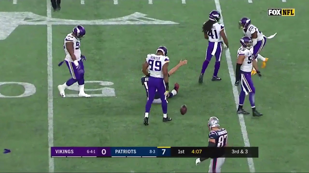 Tom Brady gets 1,000 Rushing Yards | Patriots vs Vikings