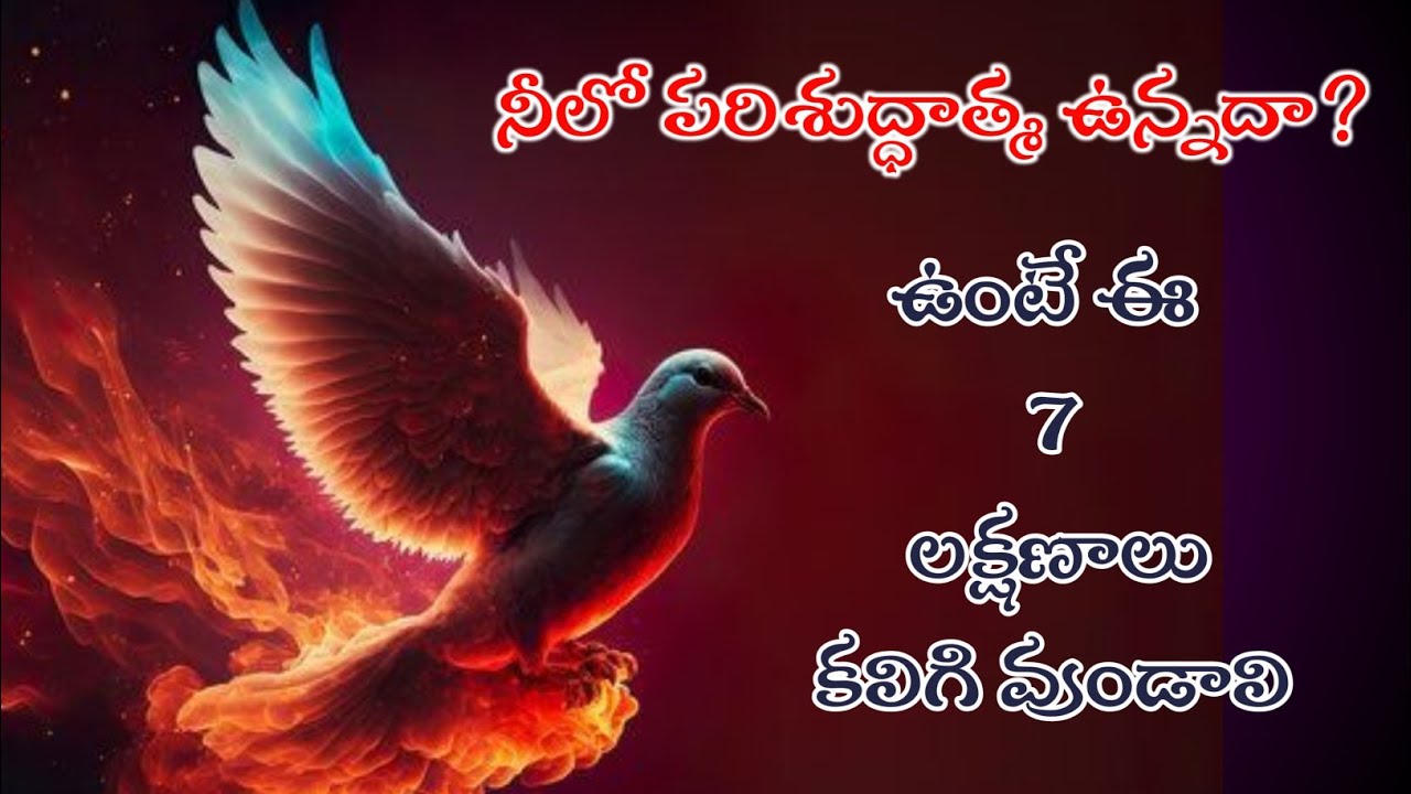 పరిశుద్ధాత్మ మీలో ఉంది అనడానికి 7 సూచనలు|| 7 signs to have the Holy spirit is in you #jesusmessage