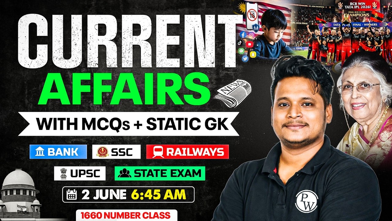 Current Affairs Today | 02 June Current Affairs 2026 | Daily Current Affairs By Raja Sir