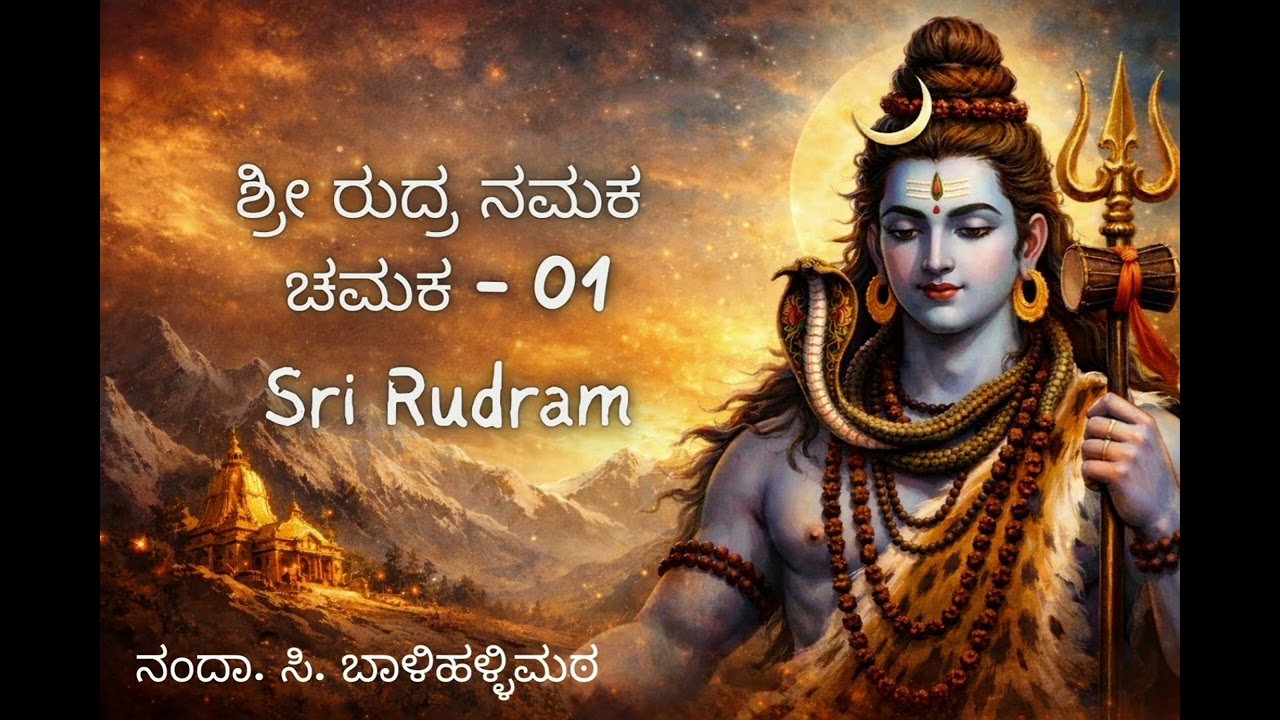 Sri Rudram - ಶ್ರೀ ರುದ್ರ ನಮಕ ಚಮಕ 01