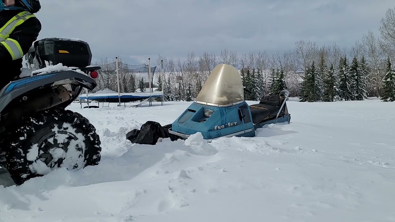 А он поедет???? Снегоход Sno-Jet 1972 года