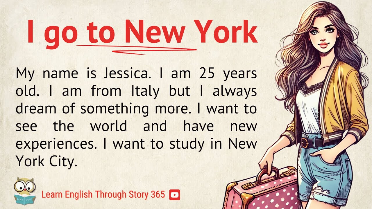 I go to New York | Learn English Through Story Level 1 | Graded Reader | Improve Your English