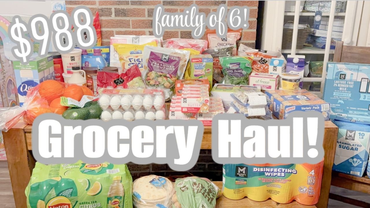 Покупка продуктов в Sam's Club, Walmart и Aldi для нашей семьи из 6 человек!