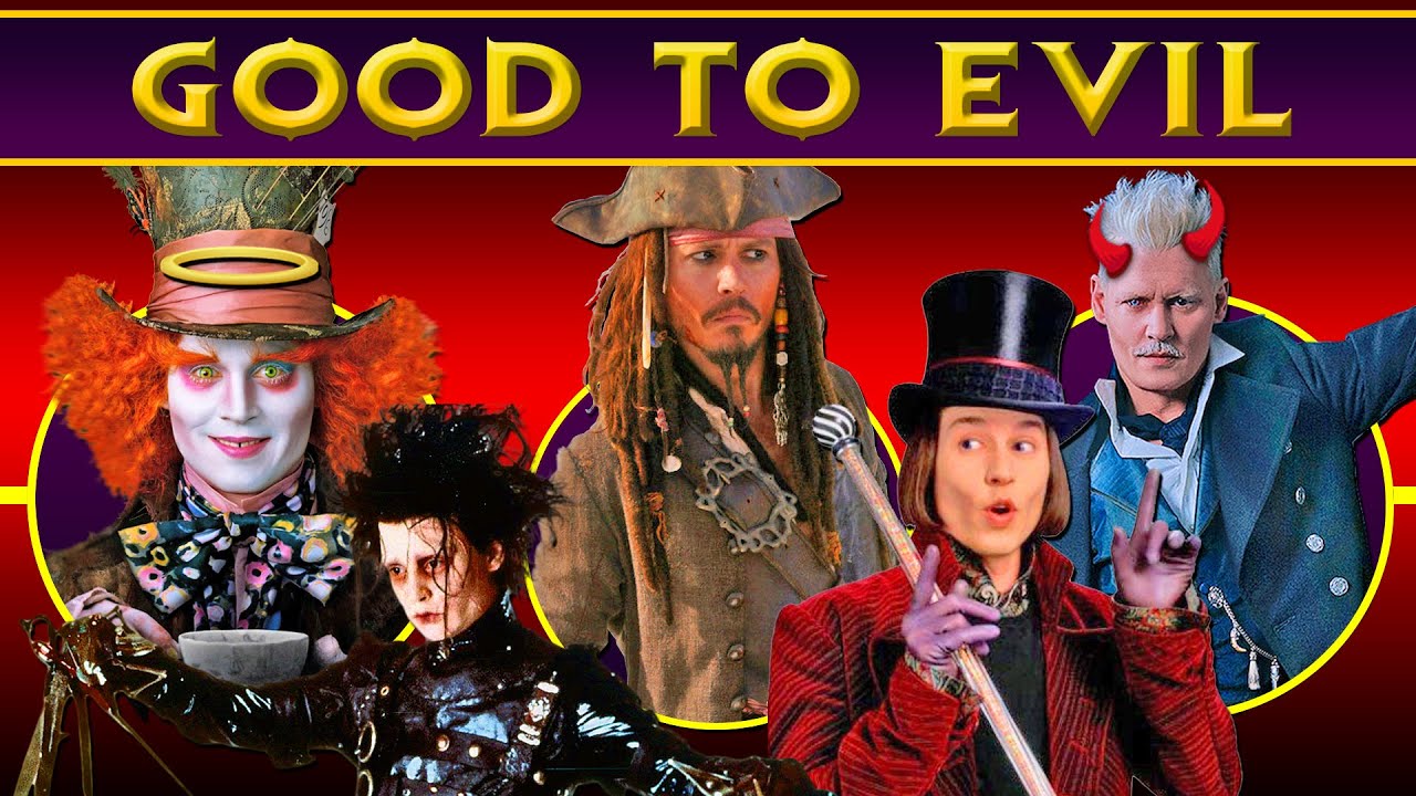 JOHNNY DEPP Characters: Good to Evil 🍷