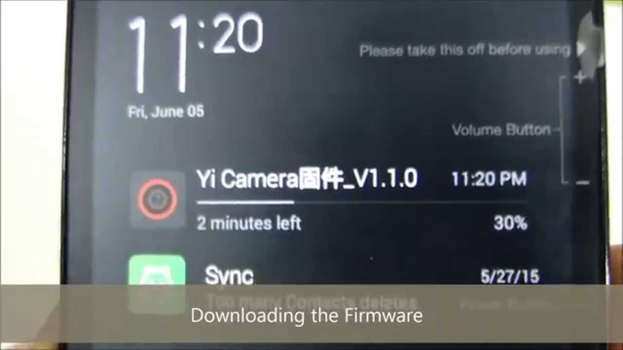 Yi Camera Firmware V1.1.0 and 1.2.0 OTA Update (Through Phone)