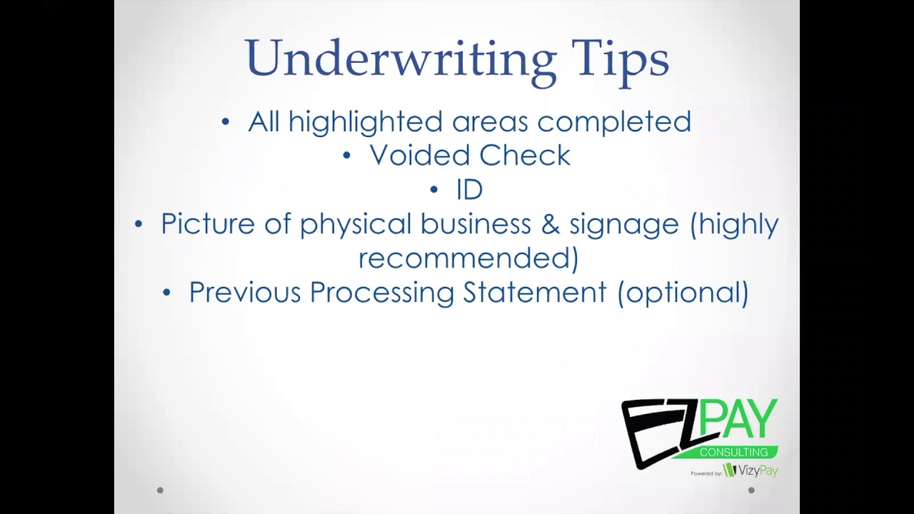 Underwriting Tips