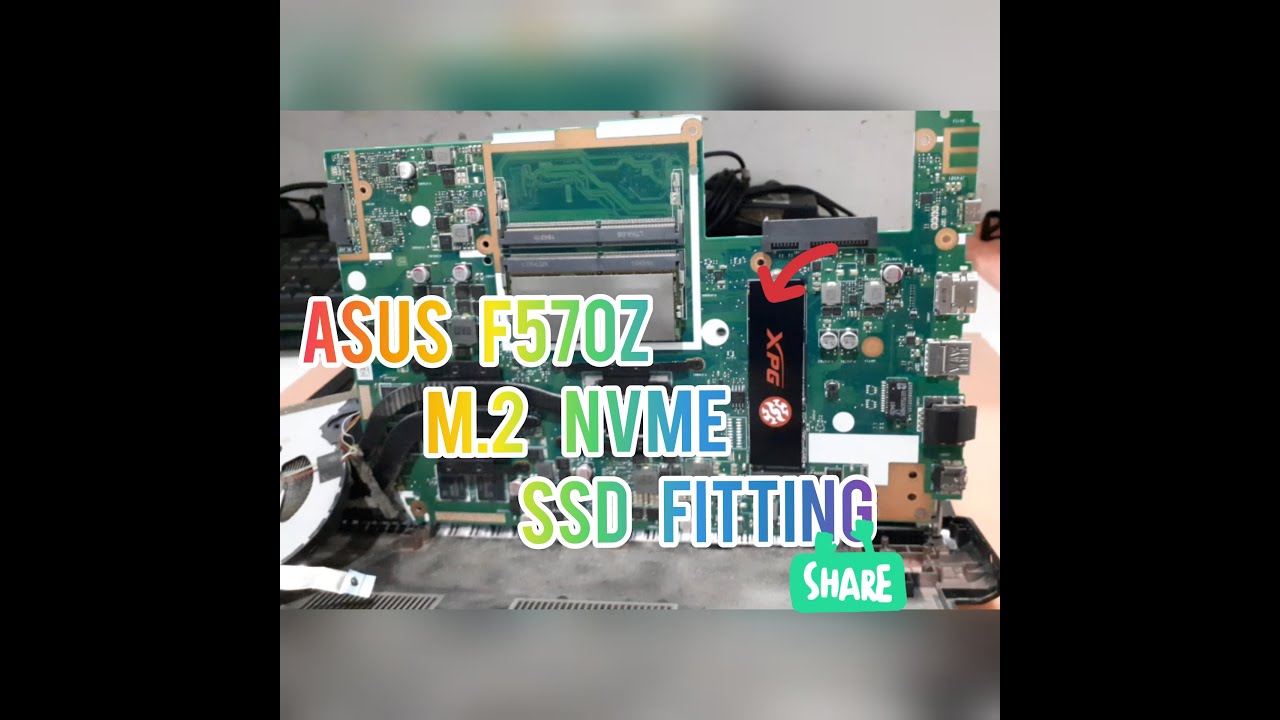 How To M.2 NVMe SSD Fitting || Asus F570Z || By A.I.H Tech